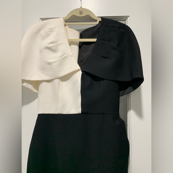 Black and white midi dress - Picture 2 of 4